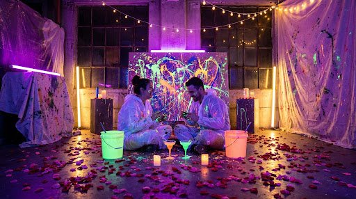 Romantic studio setup
